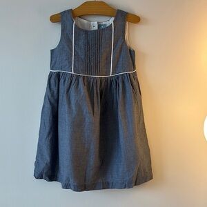 GAP Blue Sleeveless Scoop Neck Sundress